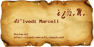 Ölvedi Marcell névjegykártya