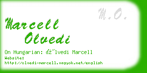 marcell olvedi business card